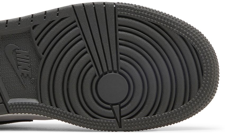 Jordan 1 Mid Black White Iron Grey (GS)