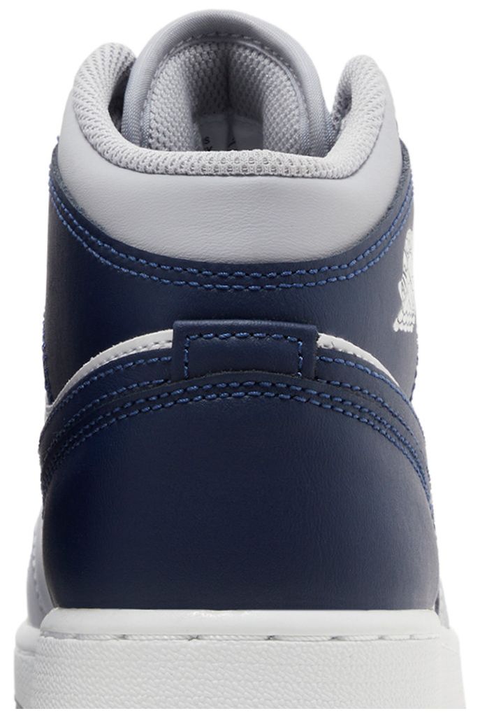 Jordan 1 Mid Wolf Grey Midnight Navy (GS)