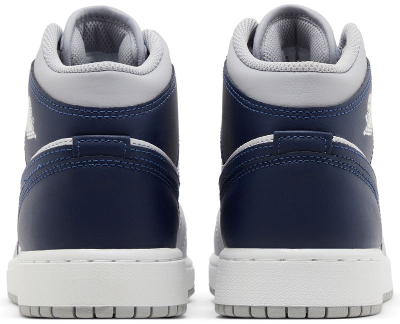 Jordan 1 Mid Wolf Grey Midnight Navy (GS)