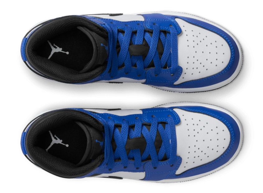 Jordan 1 Mid Game Royal White Black (GS)