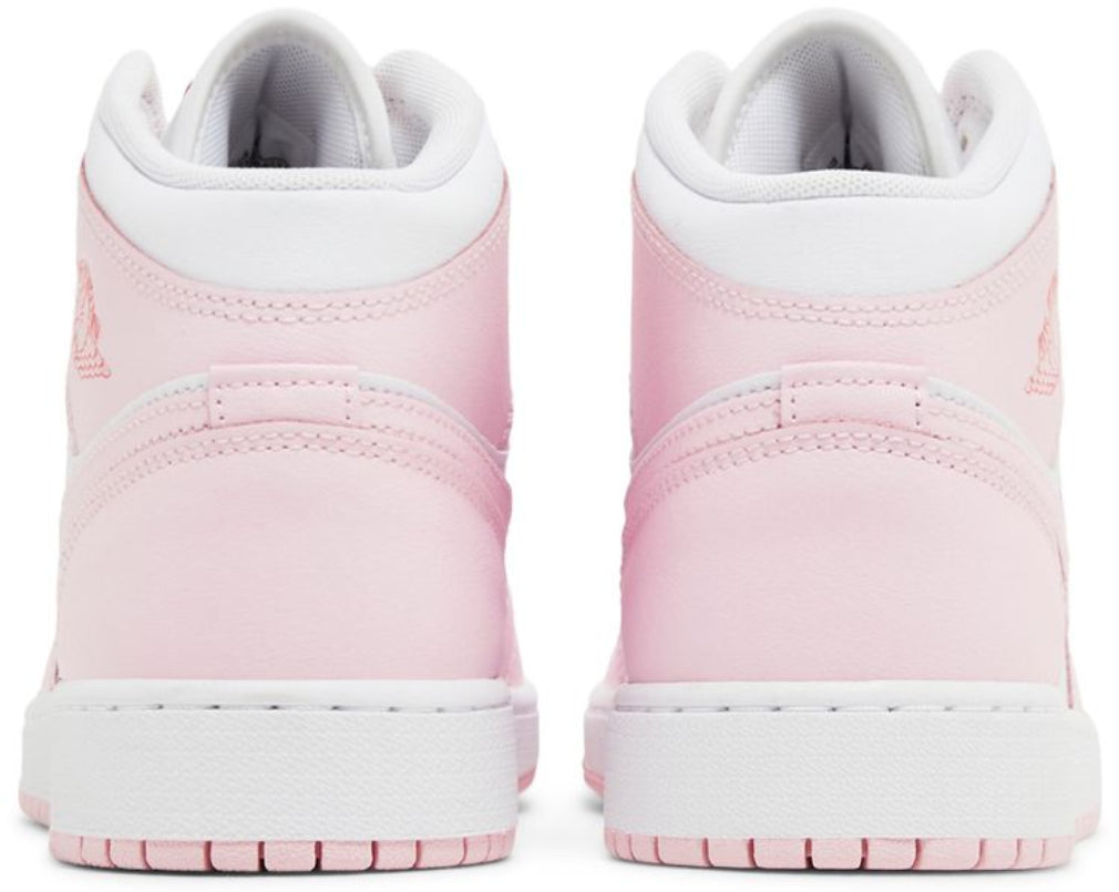 Jordan 1 Mid Pink Foam Fire Red (GS)