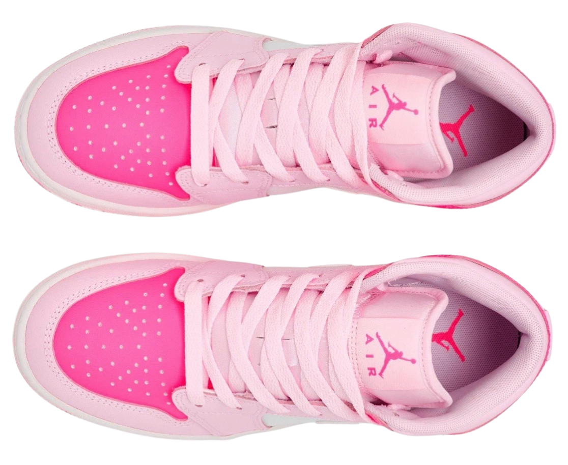 Jordan Retro 1 Mid Barbie Pink Air (GS)