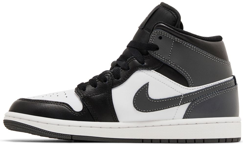 Jordan 1 Mid Black White Iron Grey