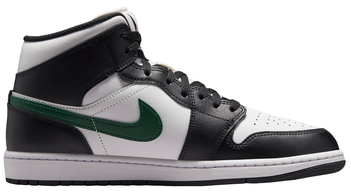 Jordan 1 Mid Black Gorge Green