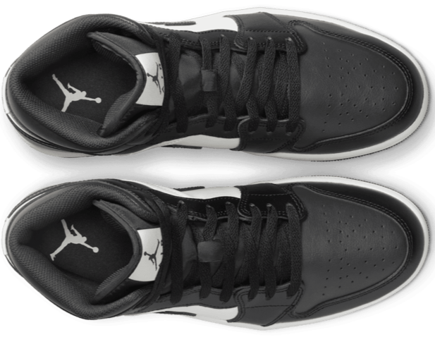 Jordan 1 Mid Off Noir Toe