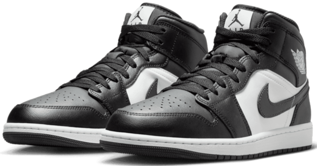 Jordan 1 Mid Off Noir Toe
