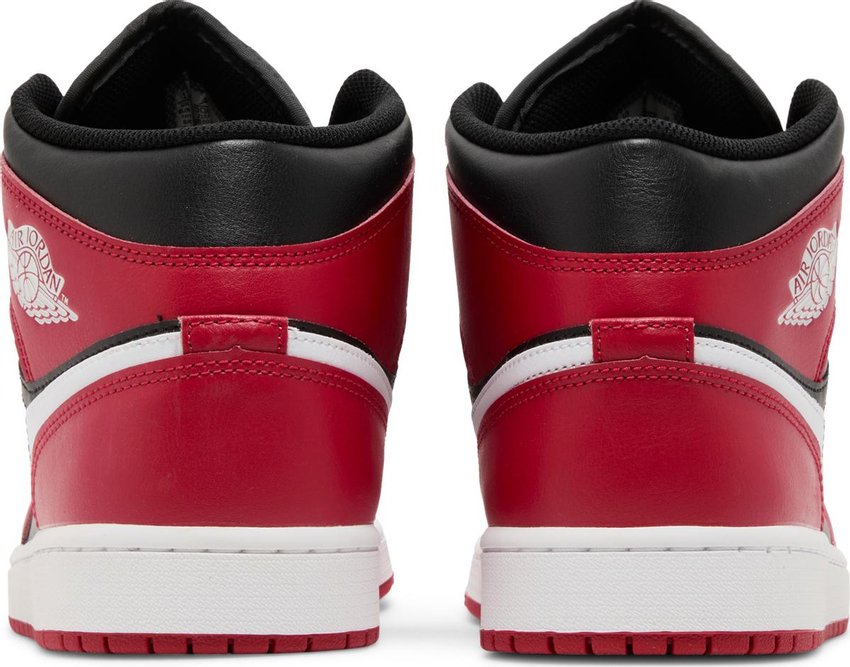 Jordan 1 Mid Black Gym Red White