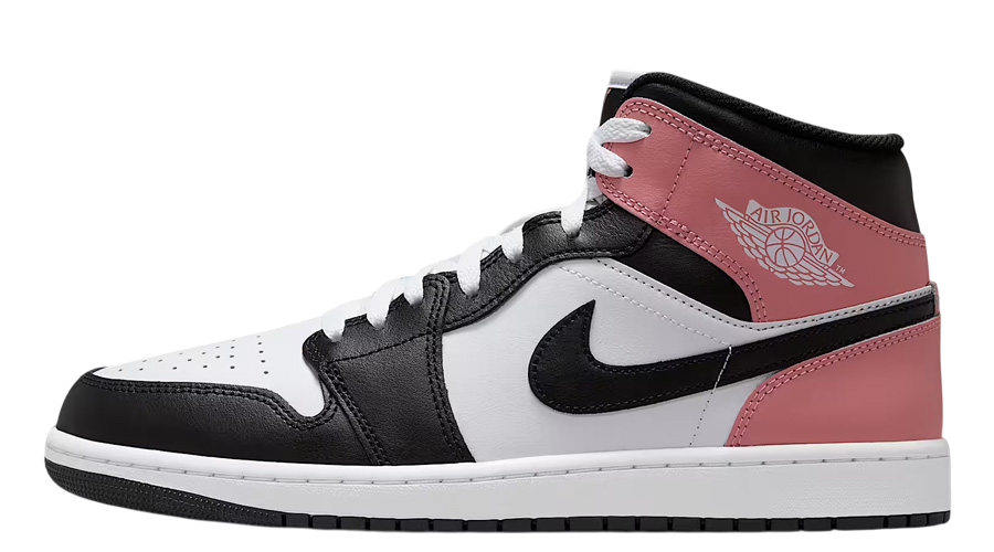 Jordan 1 Mid White Rust Pink Black