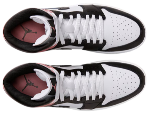 Jordan 1 Mid White Rust Pink Black