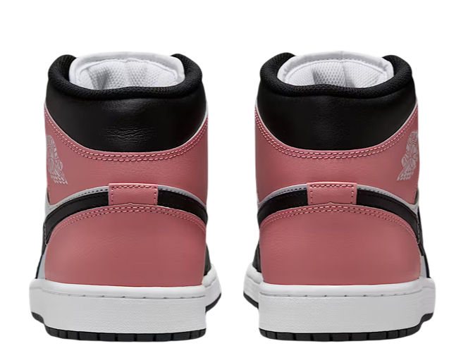 Jordan 1 Mid White Rust Pink Black