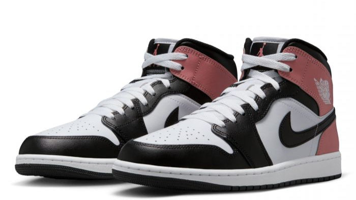 Jordan 1 Mid White Rust Pink Black