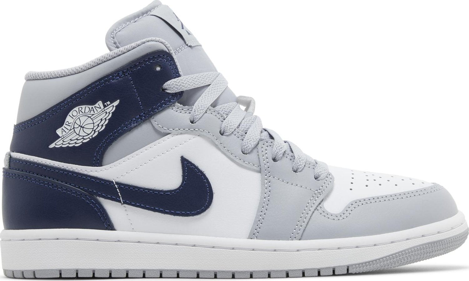 Jordan 1 Mid Wolf Grey Midnight Navy