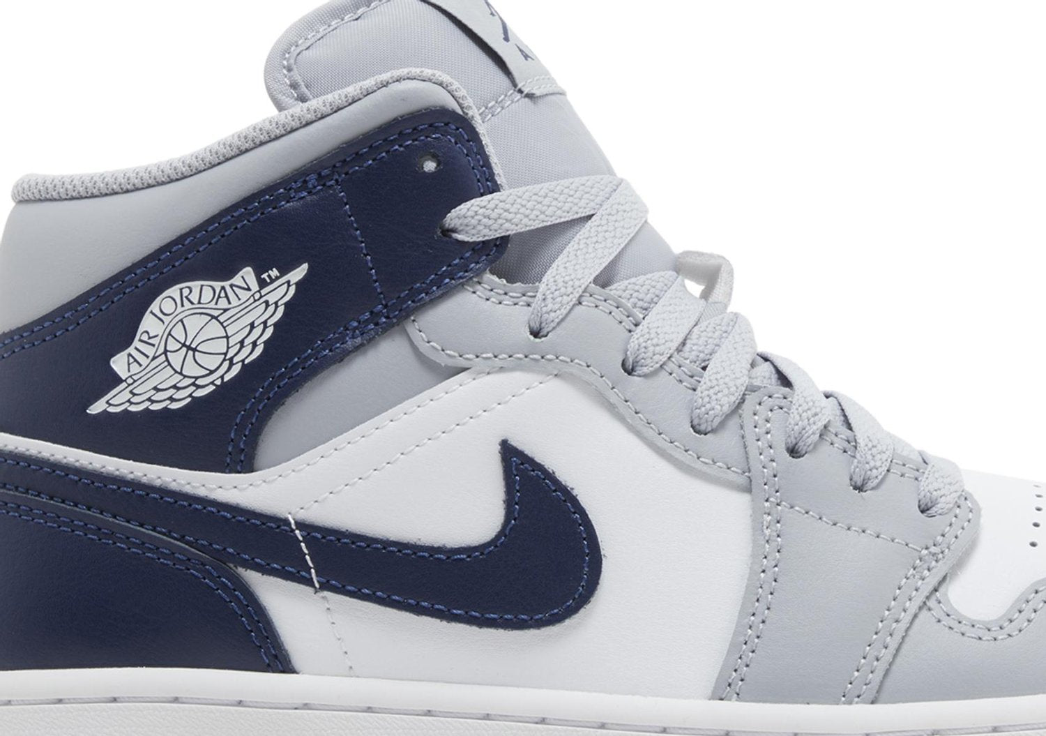 Jordan 1 Mid Wolf Grey Midnight Navy