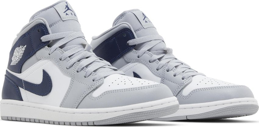 Jordan 1 Mid Wolf Grey Midnight Navy