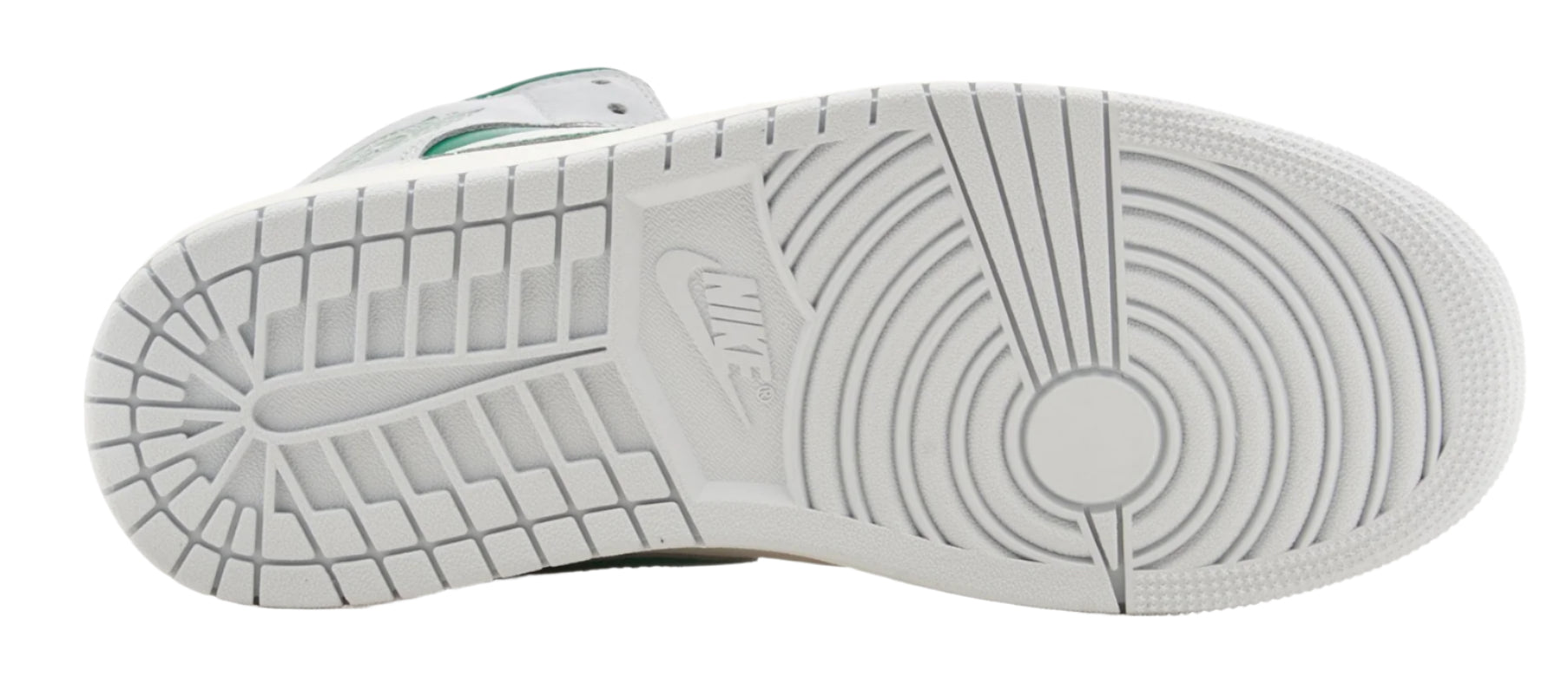 Jordan 1 Mid White Pure Platinum Pine Green