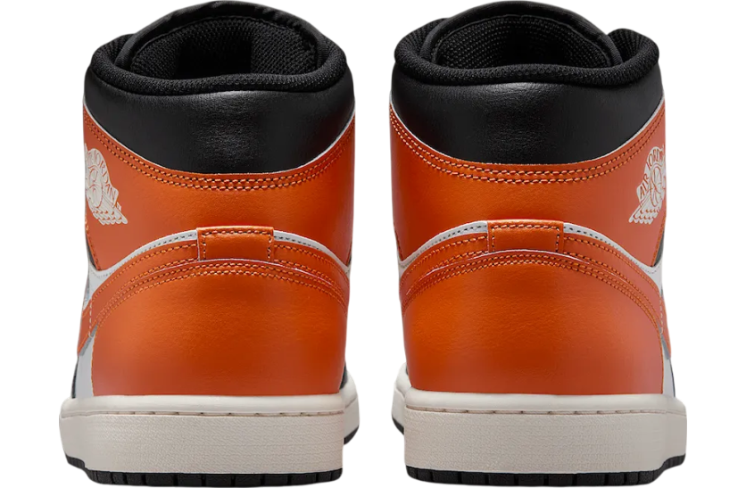 Jordan 1 Mid Black Toe Starfish