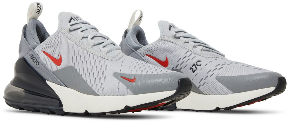 Nike Air Max 270 Grey Fog Team Orange Sail