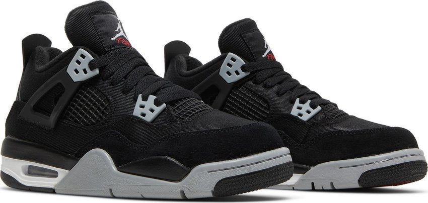 Jordan 4 Retro Black Canvas (GS)