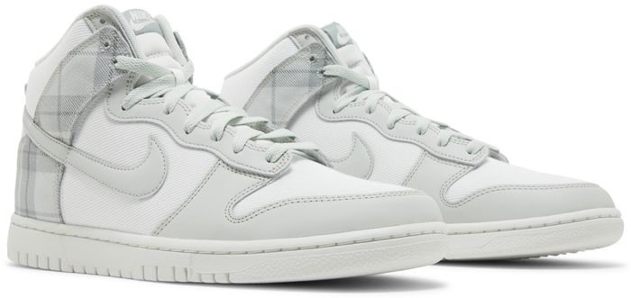 Nike Dunk High SE Tartan Plaid White Light Green