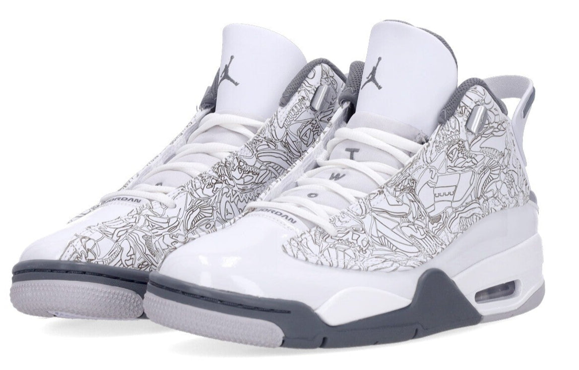 Jordan Dub Zero White Metallic Silver Neutral Grey Cool Grey (GS)
