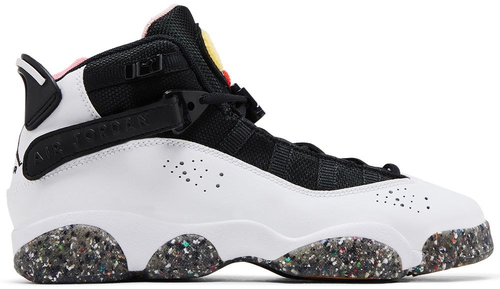 Jordan 6 Rings White Coral Chalk Picante Red Black (GS)