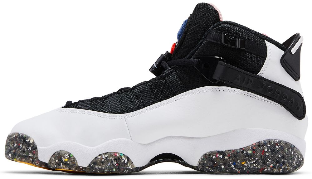 Jordan 6 Rings White Coral Chalk Picante Red Black (GS)