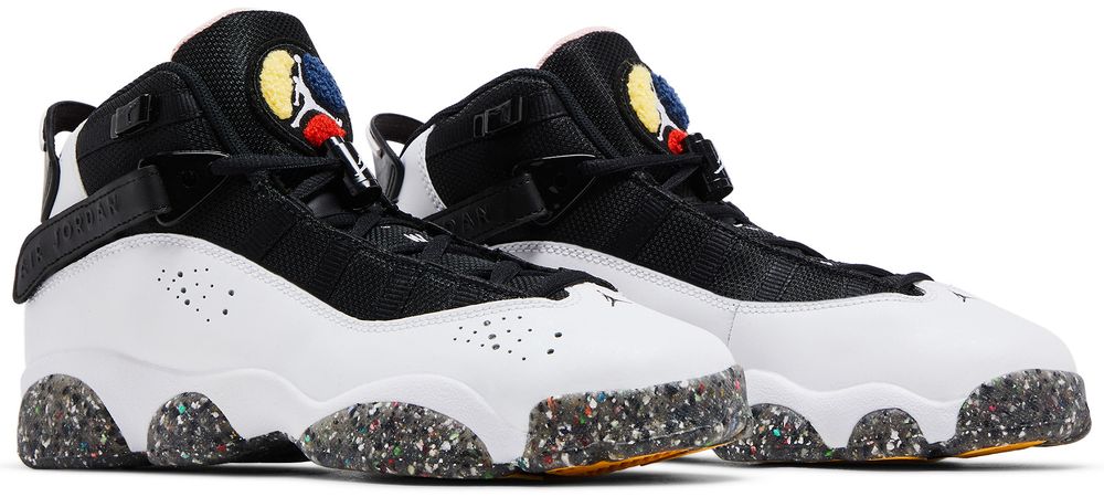 Jordan 6 Rings White Coral Chalk Picante Red Black (GS)