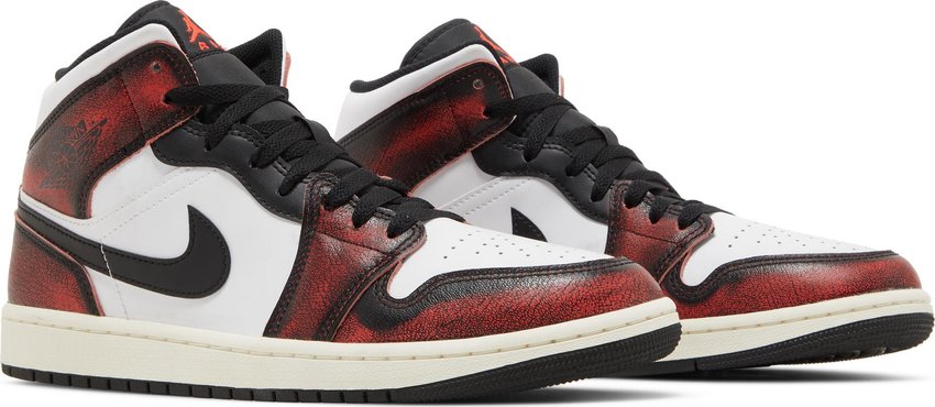 Jordan 1 Mid Wear-Away Chicago