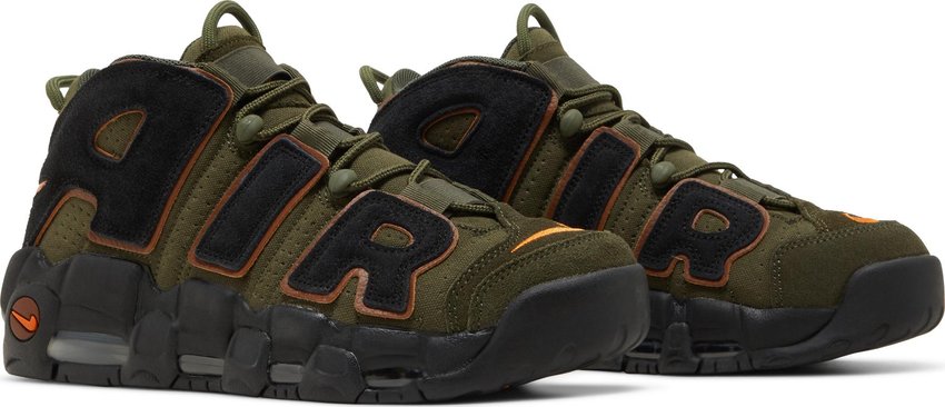 Nike Air More Uptempo 96 Cargo Khaki Alpha Orange