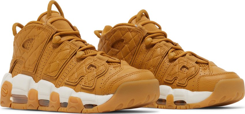 Nike Air More Uptempo Quilted Wheat Gum Light Brown (Women's)