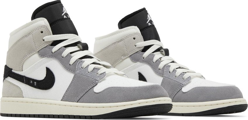 Air Jordan 1 Mid Craft Cement Grey