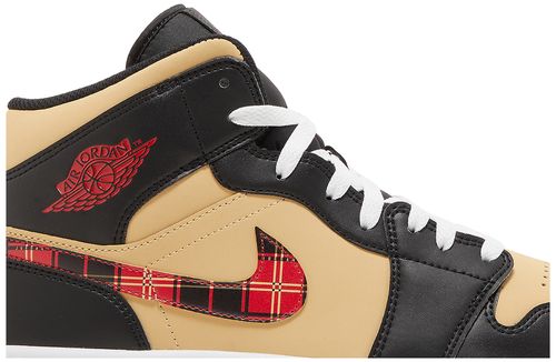 Air Jordan 1 Mid Tartan Swoosh