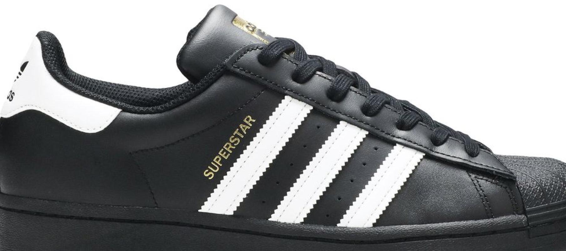 Adidas Superstar Core Black Cloud White Gold
