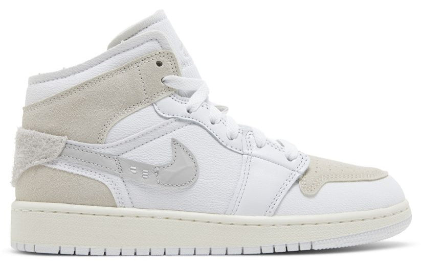 Jordan 1 Mid SE Craft Inside Out Tech Grey (GS)