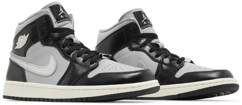 Jordan 1 Mid SE Black Metallic Silver (Women's)