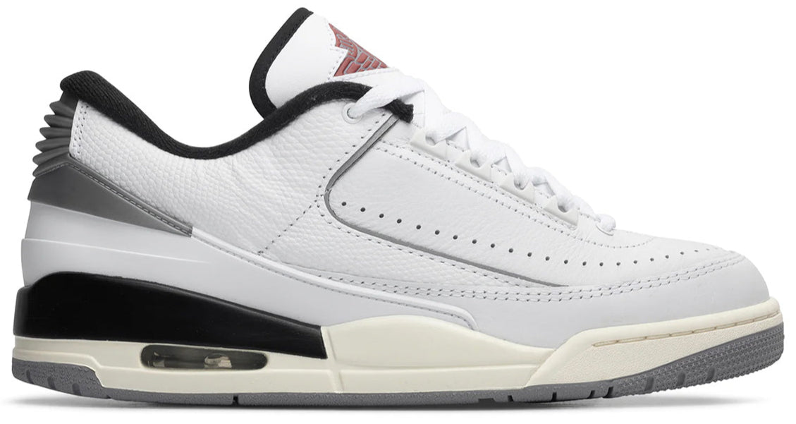 Jordan 2/3 White Black Metallic Silver