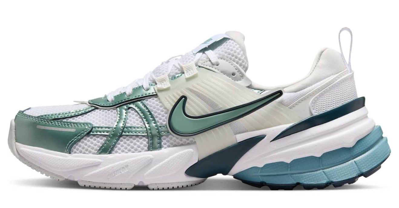 Nike V2K Run White Smokey Blue Armory Navy Cannon (Women's)