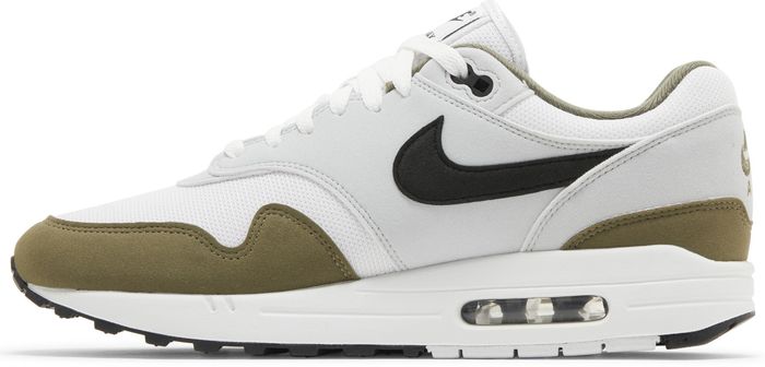 Nike Air Max 1 White Black Medium Olive
