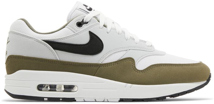 Nike Air Max 1 White Black Medium Olive