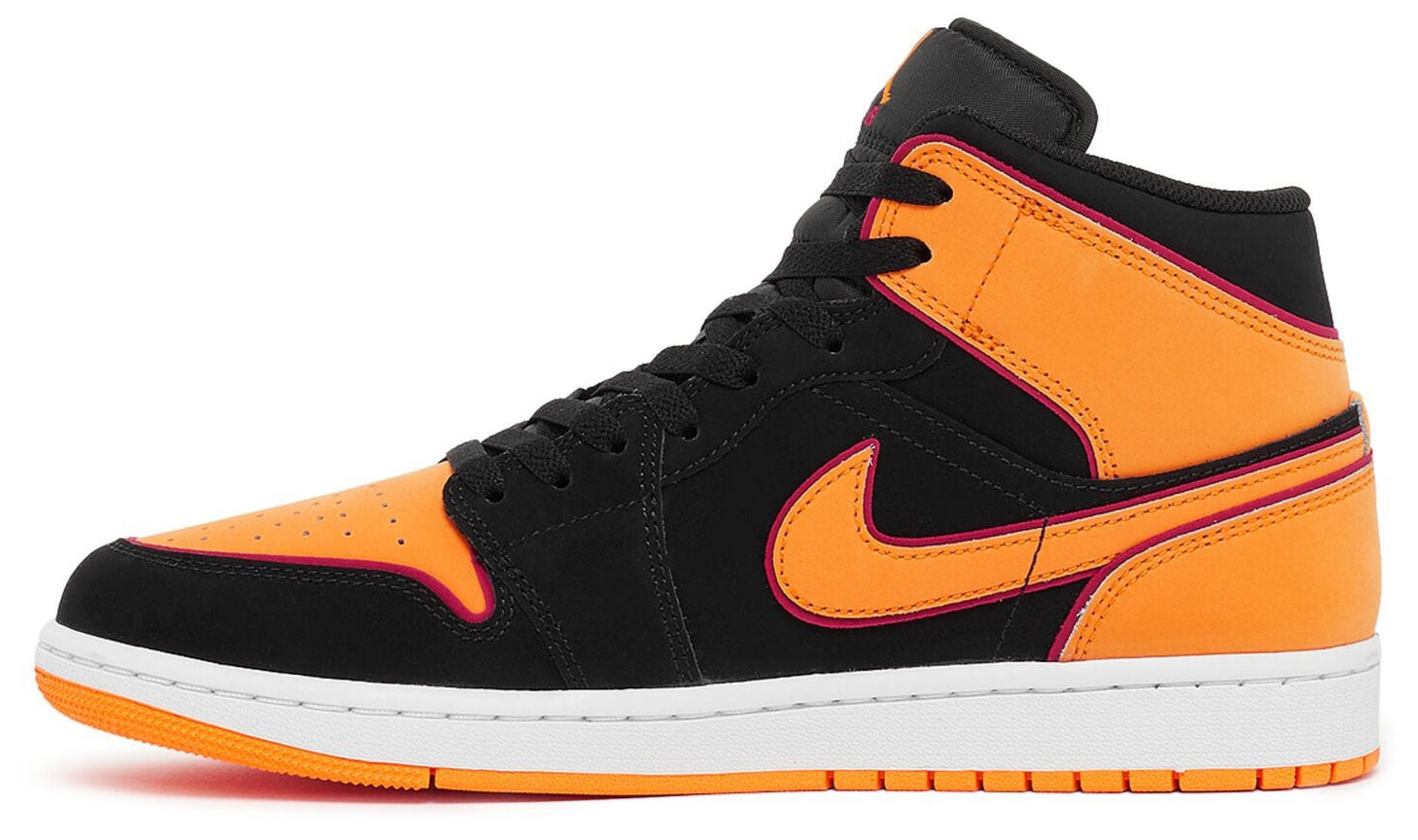Jordan 1 Mid Fat Tongue Black Orange