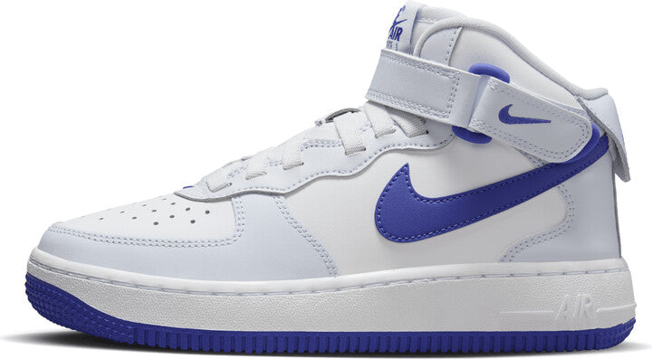 Nike Air Force 1 Mid EasyOn White Royal Blue (GS)