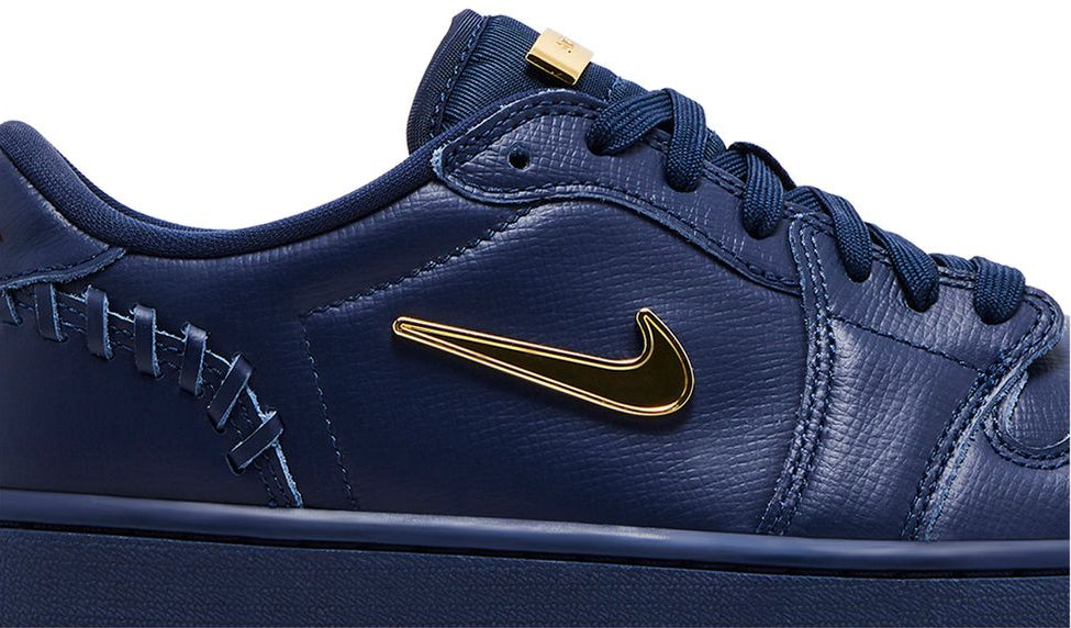 Jordan 1 Low Method of Make Midnight Navy Metallic Gold (Women's)