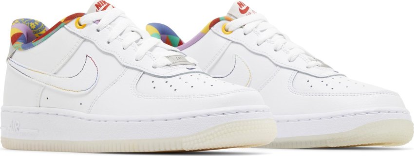 Nike Air Force 1 Low LV8 White Playful Print (GS)