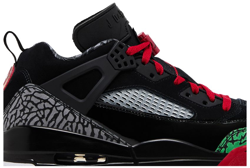 Jordan Spizike Low Black Classic Green White Varsity Red