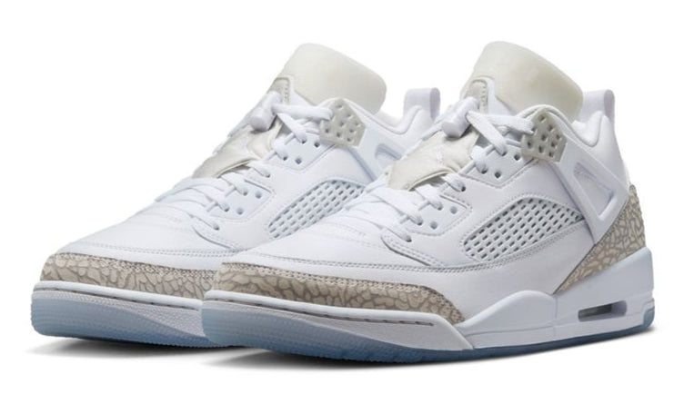 Jordan Spizike Low White Metallic Silver Barely Blue Neutral Grey