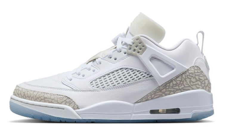 Jordan Spizike Low White Metallic Silver Barely Blue Neutral Grey