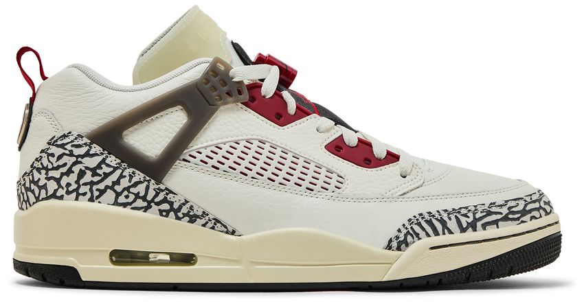Jordan Spizike Low Sail Anthracite Coconut Milk Varsity Red