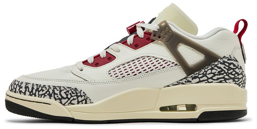 Jordan Spizike Low Sail Anthracite Coconut Milk Varsity Red