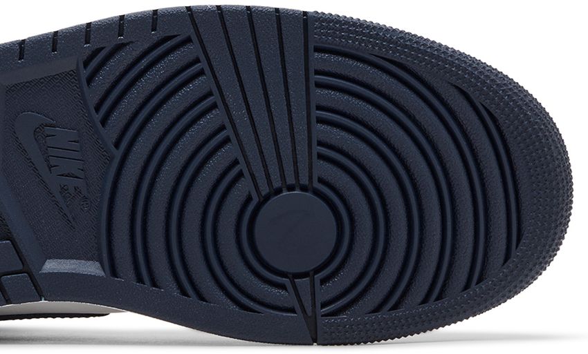 Jordan 1 Mid Football Grey White Midnight Navy (Women's)