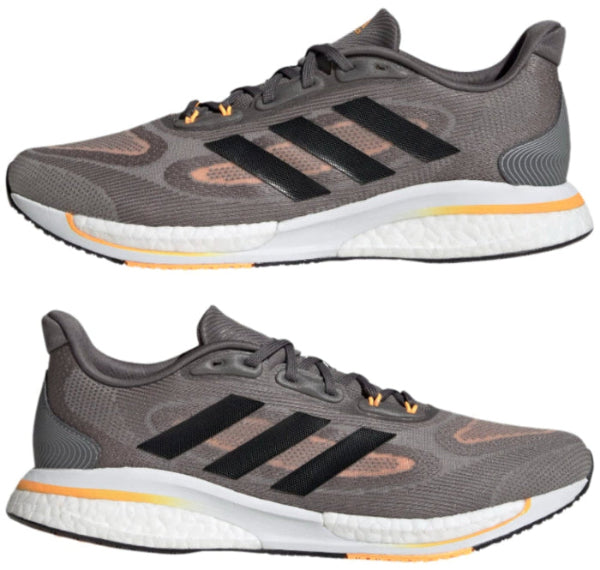 adidas Supernova+ Grey Four Core Black Flash Orange